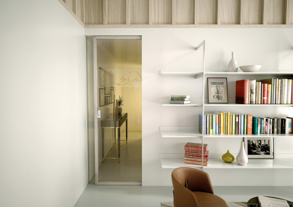 Porte Scorrevoli interno ed esterno muro in vetro su misura | esinfissi Jesi